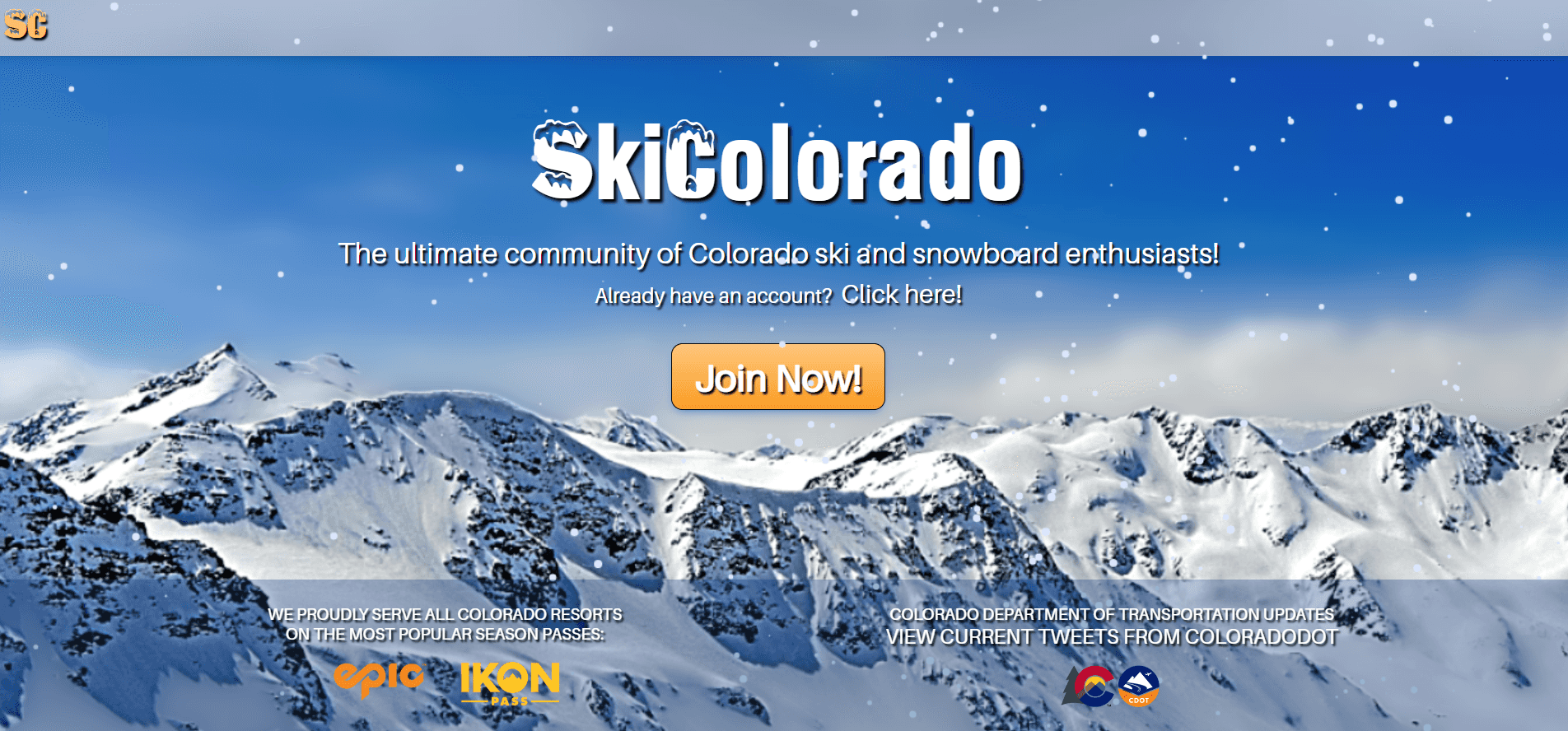 SkiColorado homepage image